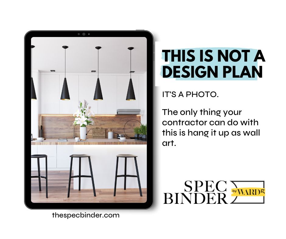ipad with image of kitchen