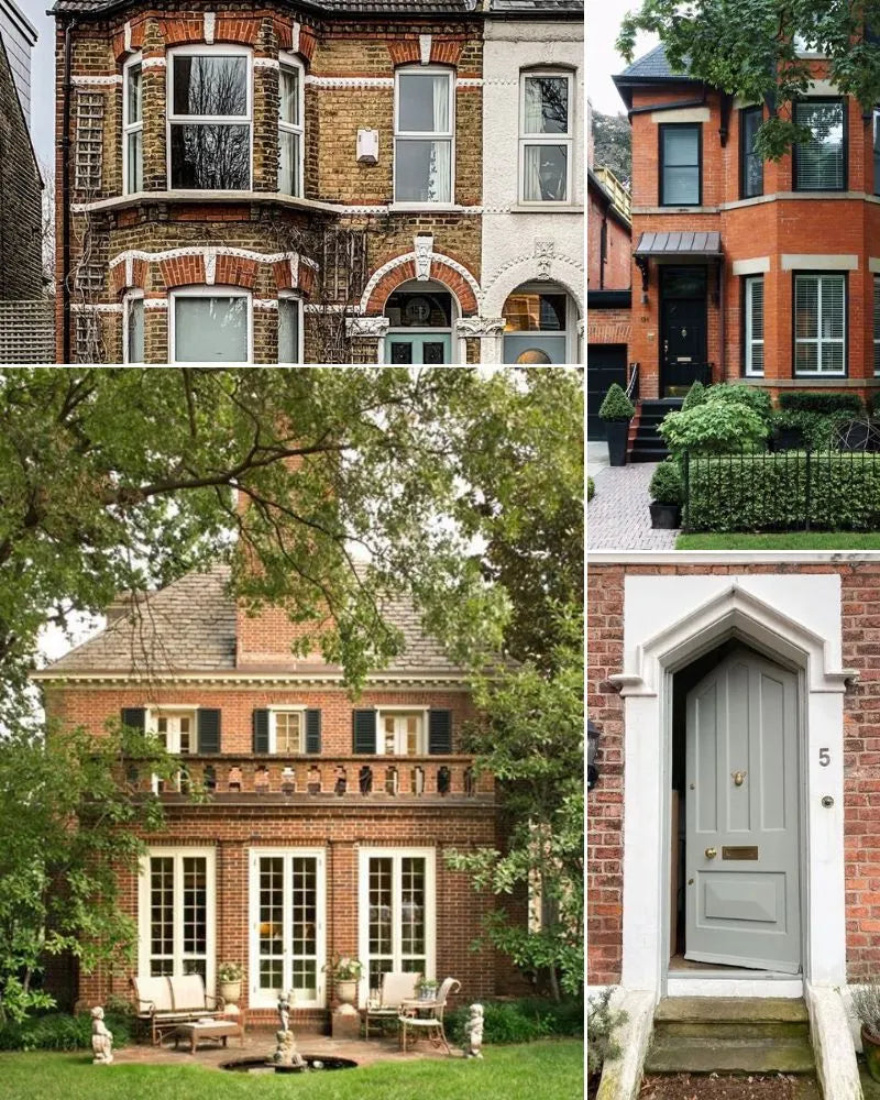 See photos of The Ahmed Exterior paint and trim colors in different spaces, including bathrooms, bedrooms, living rooms, and ktichens. This design is Urban, Family-Friendly, Eclectic, and Classic. These reference photos give you an idea of what the wall paint and trim color combinations can look like in your space.