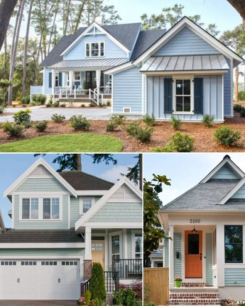 See photos of The William Exterior paint and trim colors in different spaces, including bathrooms, bedrooms, living rooms, and ktichens. This design is Timeless, Classic, Rustic, and Soft. These reference photos give you an idea of what the wall paint and trim color combinations can look like in your space.