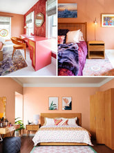 See photos of The Charlotte paint and trim colors in different spaces, including bathrooms, bedrooms, living rooms, and ktichens. This design is Bold, Warm, Creative, and Boho. These reference photos give you an idea of what the wall paint and trim color combinations can look like in your space.
