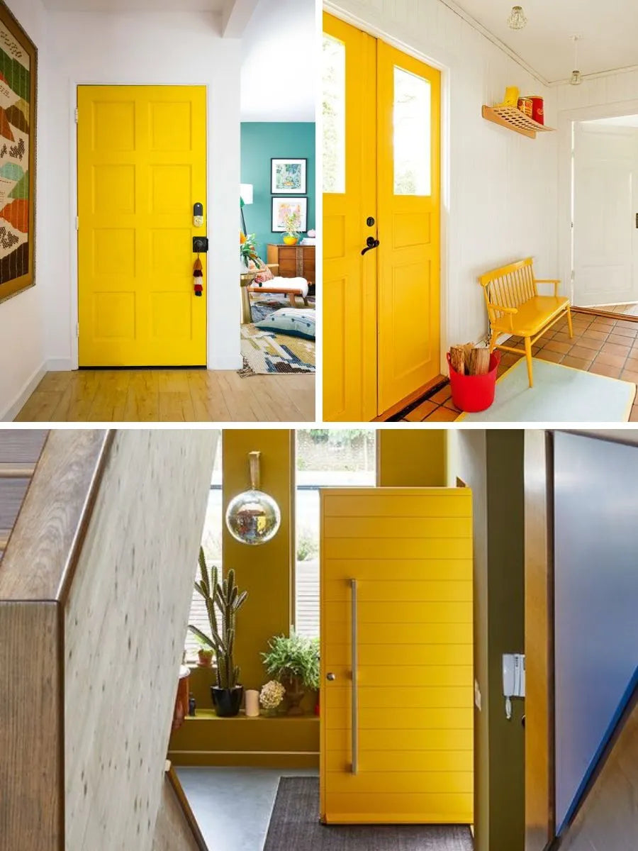 See photos of The Frankie paint and trim colors in different spaces, including bathrooms, bedrooms, living rooms, and ktichens. This design is Fun, Colorful, Modern, and Daring. These reference photos give you an idea of what the wall paint and trim color combinations can look like in your space.