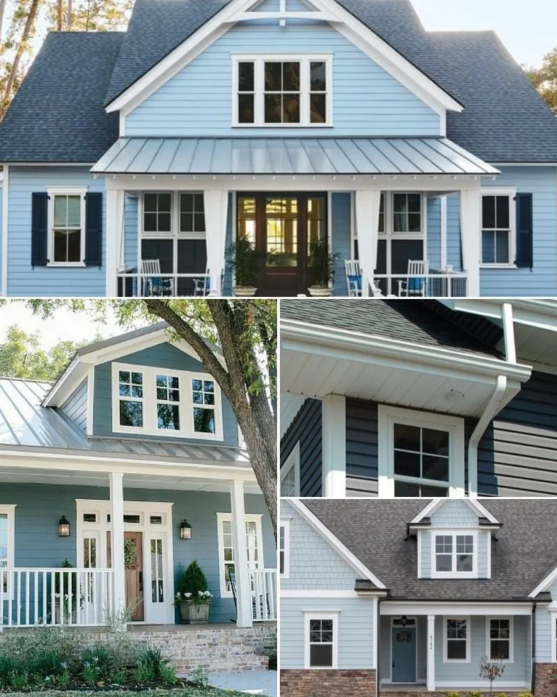 See photos of The William Exterior paint and trim colors in different spaces, including bathrooms, bedrooms, living rooms, and ktichens. This design is Timeless, Classic, Rustic, and Soft. These reference photos give you an idea of what the wall paint and trim color combinations can look like in your space.